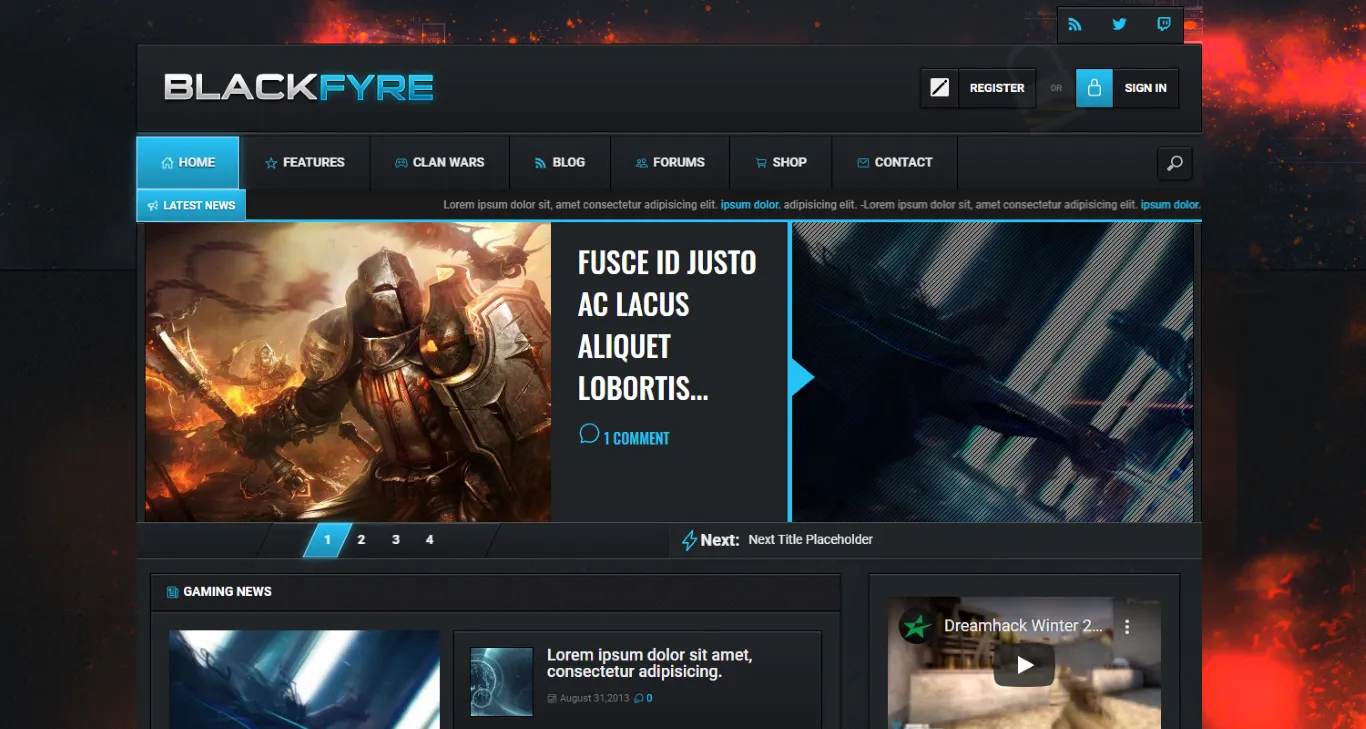 Blackfyre Theme (Work in Progress)